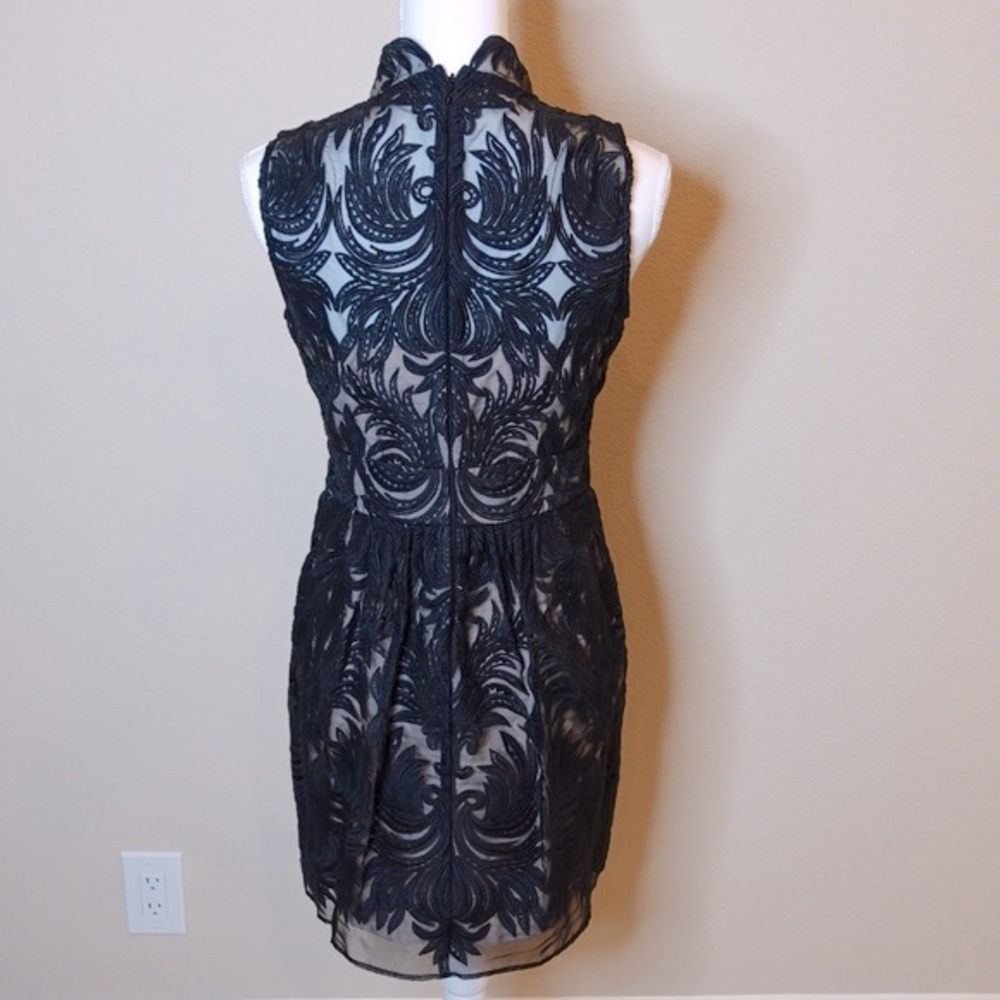 BARASCHI Anthropologie Overture Tulle Sheath Dress in Black B… - Picture 7 of 13